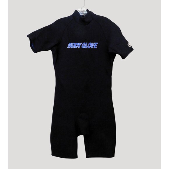 Body Glove Shorty Wetsuit Mens Large Black Back Zipper Neoprene - Picture 1 of 12